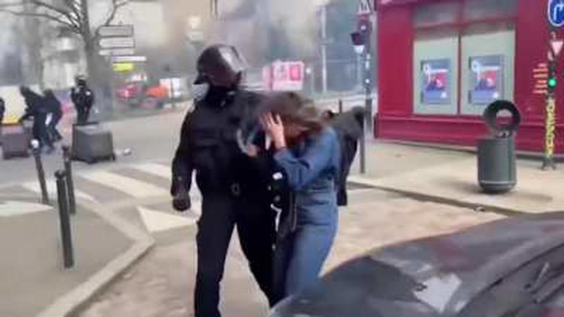 French Police got no chills, how is this even acceptable?