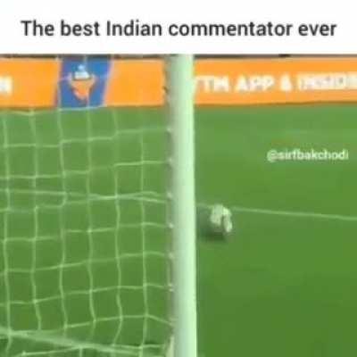 Indian commentator got no chill.