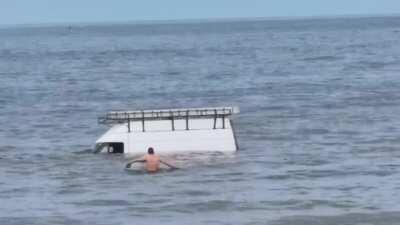 WCGW Parking My Van on the Beach