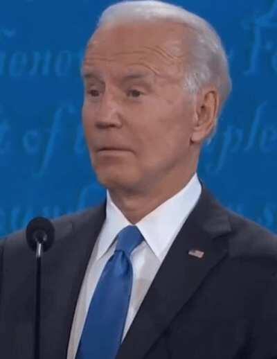 Joe Biden blinking debate gif template