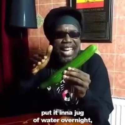 Older rhythmic man talking about cucumber; really does it for me.