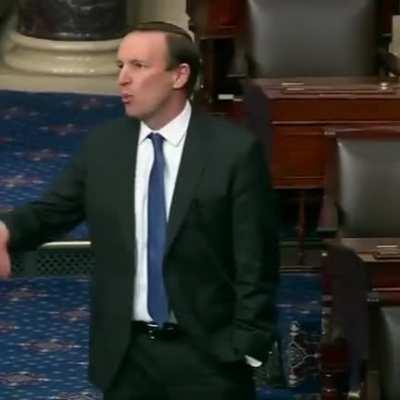 Senator Chris Murphy asking his fellow senators why they run for Senate if they aren't trying to help people