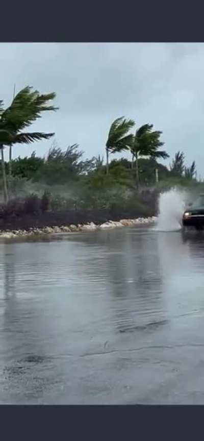 Florida man strikes again, wakeboarding behind truck as Hurricane Ian closes in