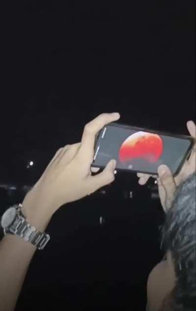 Capturing the Lunar Eclipse. Look how far technology has come!