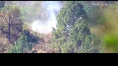 Pakistani ATGM team strikes indian T-55 tank