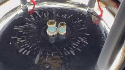 Plutonium in the the cloud chamber my son and I built.