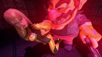 Samus just got taken by wario