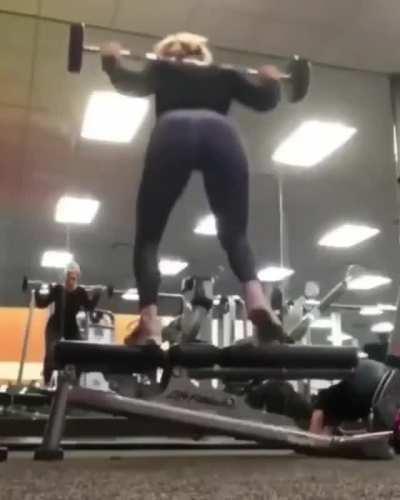 Just another day at the gym