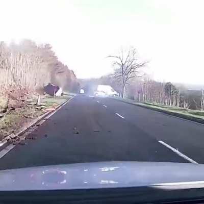 Overtaking two cars results in a serious crash