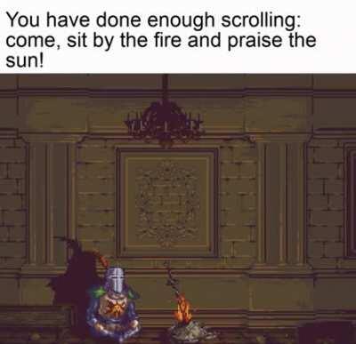 Praise the sun!