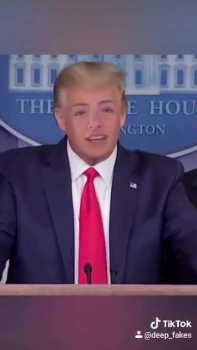 I made a deepfake of Charli D'amelio on Trump(15hours of training)