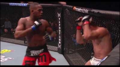 Jon Jones wins his first title over Shogun Rua