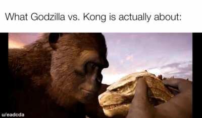 Godzilla v Kong in summary (warning: disgusting content)