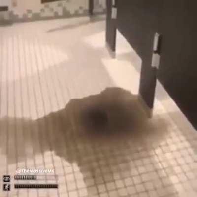 Scp-106 breached containment in womans bathroom 