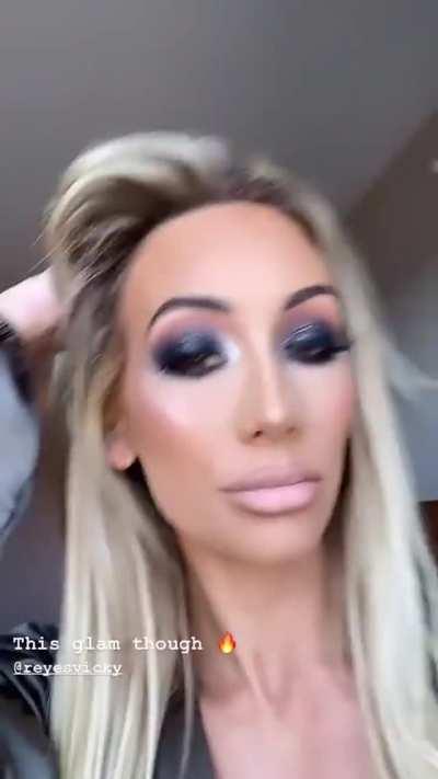 Carmella showing off her dick sucking lips