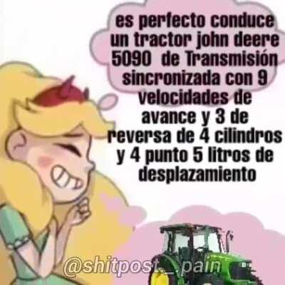 Tractor john deere 5090 De Transmisión sincronizada con 9 velocidades de avance y 3 de reversa de 4 cilintros y 4 punto 5 litros de desplazamiento