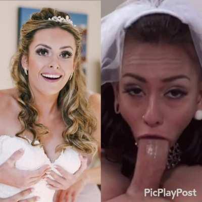 Bride blowjob