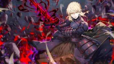 I animated a Alter Saber Wallpaper