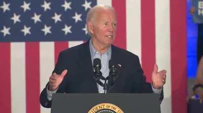 Biden at Wisconsin Rally: &quot;I'm staying in the race. I'll beat Donald Trump. I will beat him again in 2020.&quot;