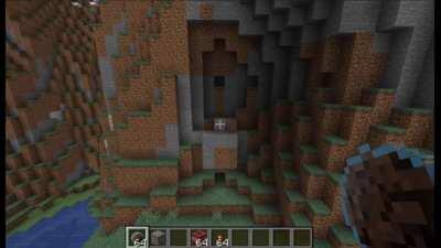 The way the animation fills the spaces in this minecraft mod.