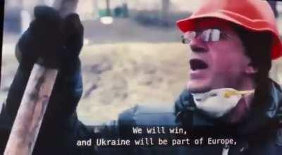 Ukrainian patriots explaining while they are willing to risk their lives for Ukraine during the Euromaidan protests in 2014. Now, there is an army nearly 1 million men strong willing to do the same.