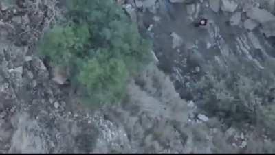 Pakistan army quadcopters dropping “presents” to the TTP.