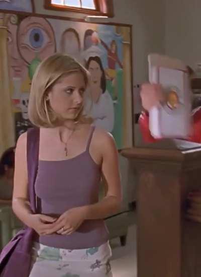 Purple tank top (Buffy 2x07)