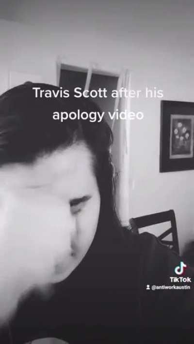 Travis Scott's Apology Video
