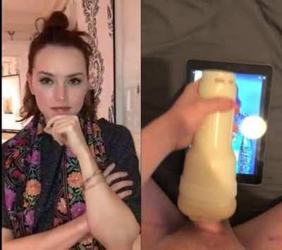 Fucking My Fleshlight To Daisy Ridley