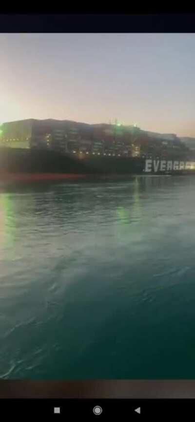 Ever Given, which was previously clogging the Suez Canal and has now been refloated