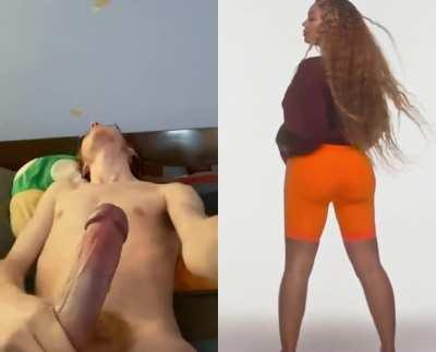 Thick Beyoncé makes any white guy explode