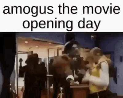 amogus the movie opening day