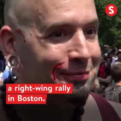 Man has second thoughts about supporting antifa after protester assaults him based on his appearance