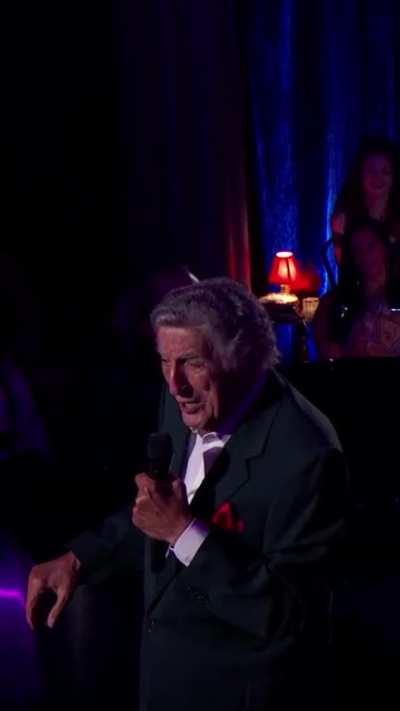 Tony Bennett was 95 and battling Alzheimer's during this performance of Fly Me To The Moon. RIP legend.