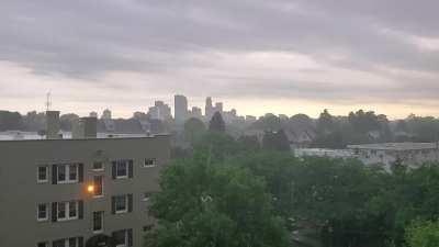 Unexpected morning storm in Minneapolis