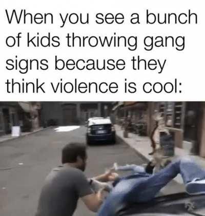 Show them violence is never the answer