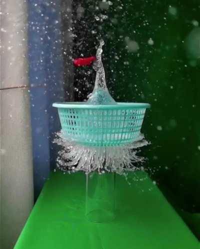 Water flower effect.