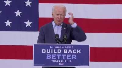 Joe Forgets He's Running For President