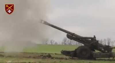 Ukrainian 44th Separate Artillery Brigade (44 OABr) firing 155mm FH70 howitzers transferred by the Italian and Estonian allies, to destroy the Russian ammunition warehouse, Zaporizhia front