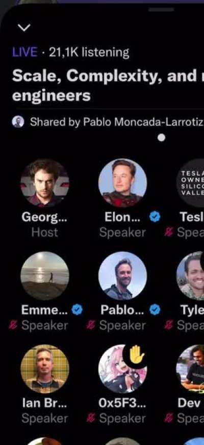 Developers laughing at Elon's clueless suggestion to rewrite the Twitter stack. An angry Elon demands to know, &quot;Who are you?!&quot;