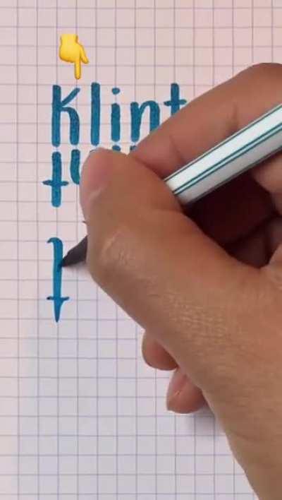 Guy demonstrates how to create a custom ambigram