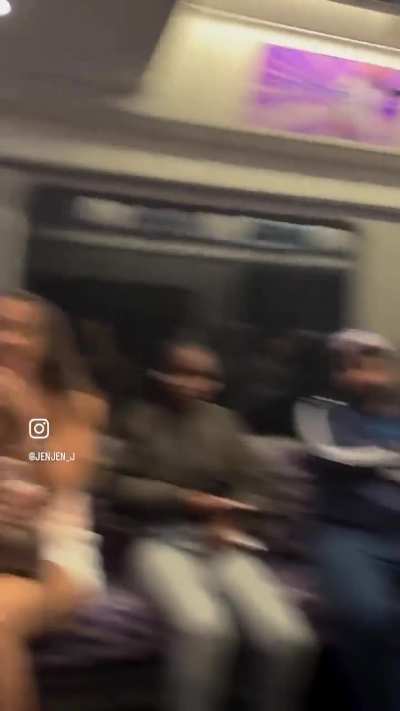 Racist White girls mock an Asian passenger on train