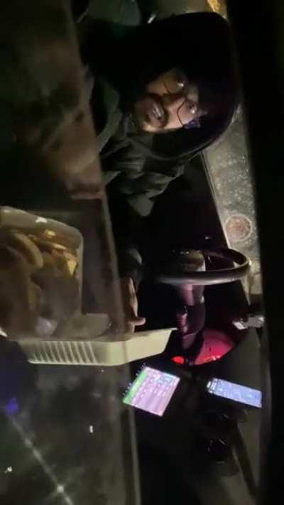 Part 1 Uber driver in Toronto Canada eating customers food