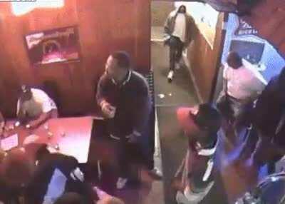 Bouncer fights off gunman and prevents tragedy