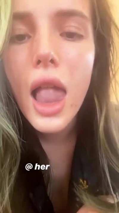 Bella Thorne has definitely had a lot of practice using that tongue