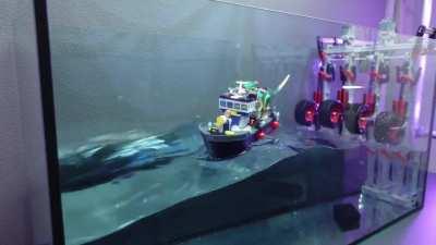 Sinking Lego boats with Lego contraptions