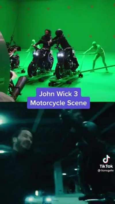 John Wick 3 motorcycle scene