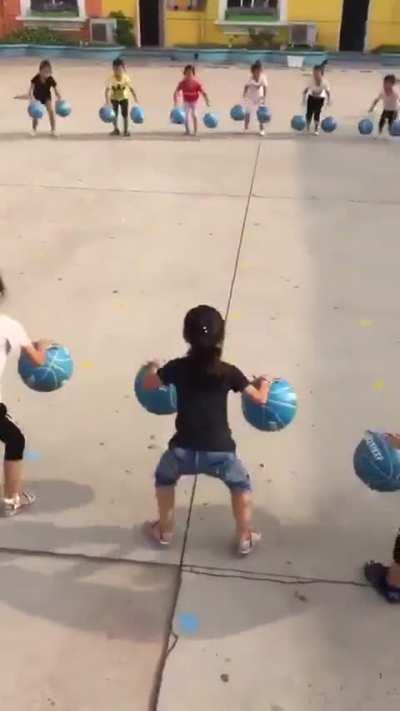 Kindergarten game in China