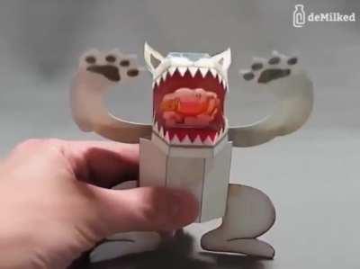 Japanese paper toys with a surprise!