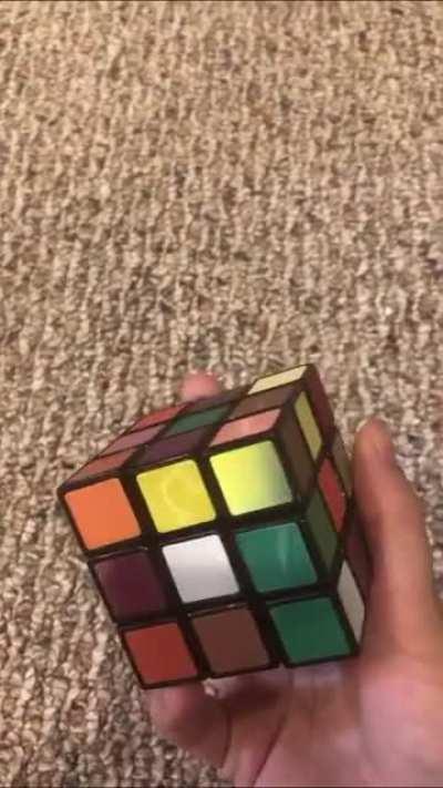 A Rubik’s Cube that changes color depending what angle you view it at, making it nearly impossible to solve.